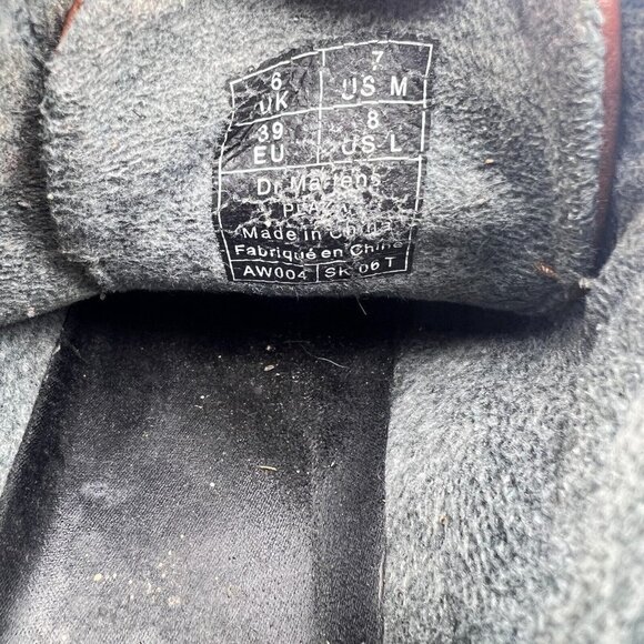 Dr Martens Plaza Bouncing Soles Women Size 8 Mid Top Brown Canvas Ankle Boot - Picture 12 of 12